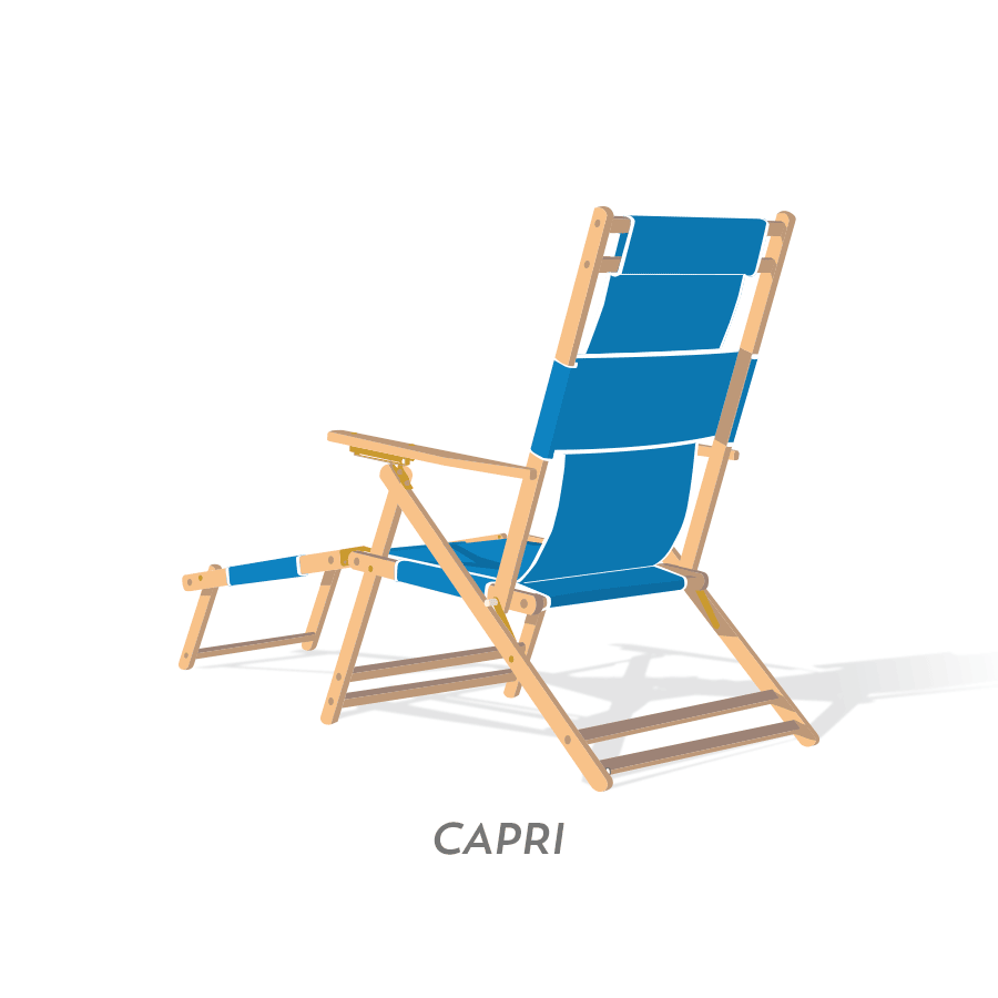 Wearever beach chair clearance with footrest